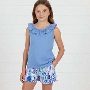 Blue Coral Preppy Short Set, girl, outfit, kids, tween